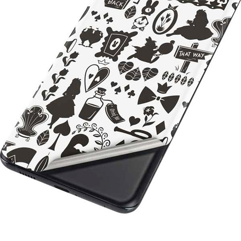 Disney Alice in Wonderland (animated) Silhouette Pattern Galaxy S21 Ultra 5G Skin